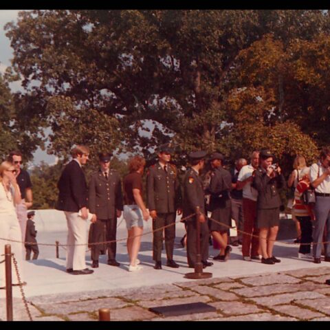 Colorized AROTC ceremony.