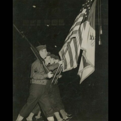 Color Guard Marching.