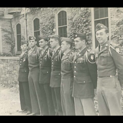 Cadet lineup outside Barton.