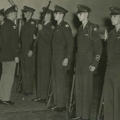 Cadets in ceremony.