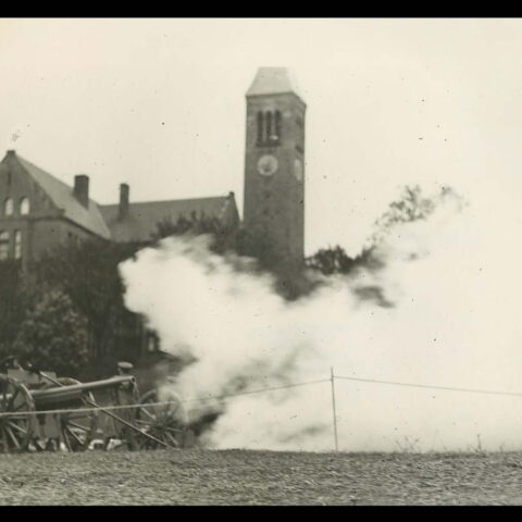 Shooting behind McGraw Tower.